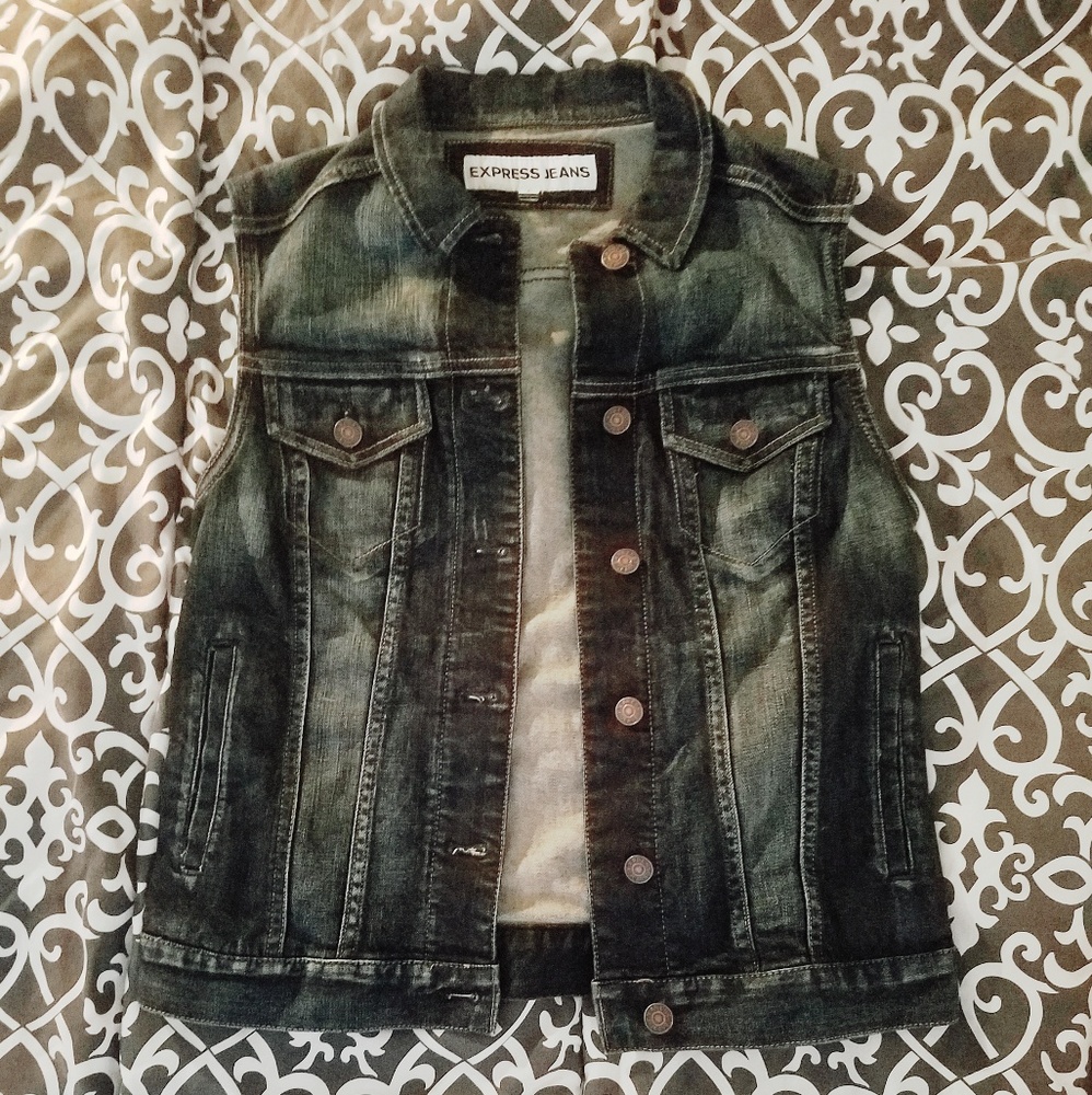 Express Denim Vest